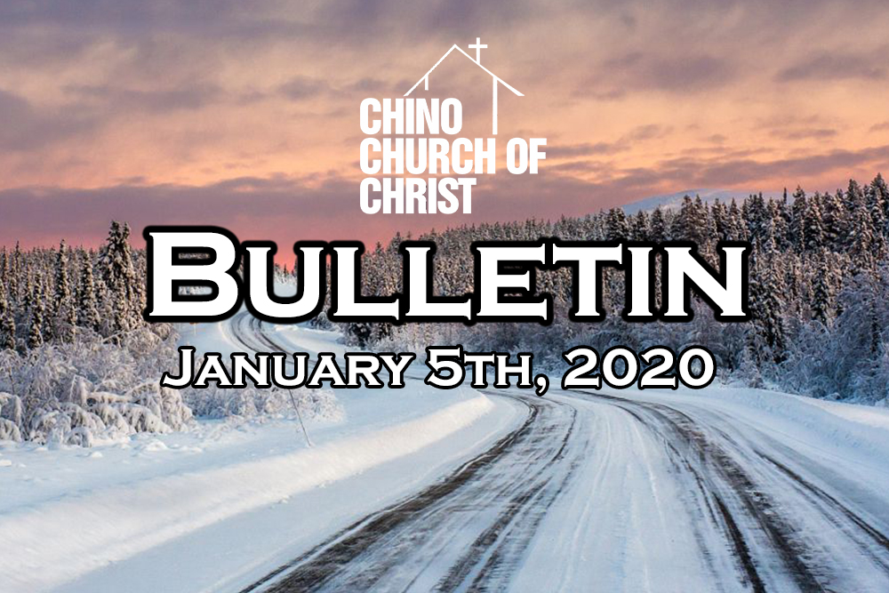 Bulletin – January 5th, 2020