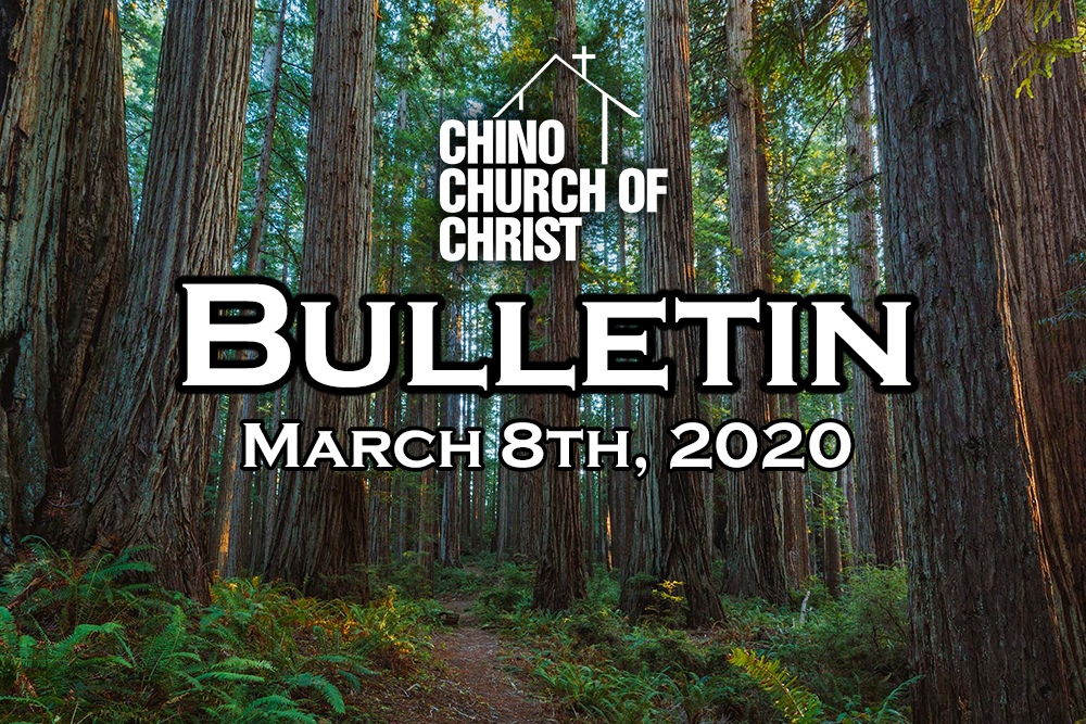 Bulletin – March 8th, 2020