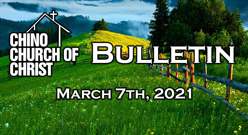 Bulletin – March 7th, 2021