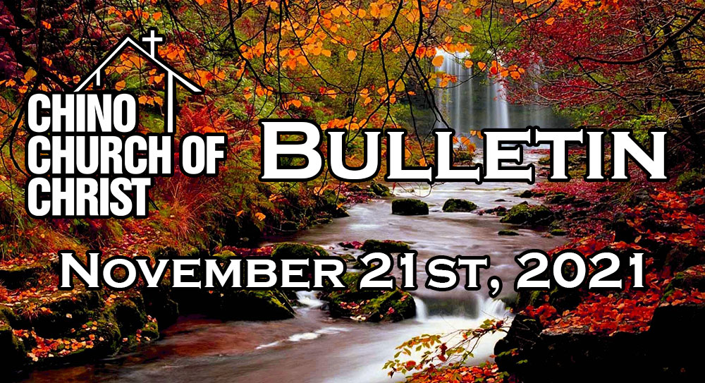Bulletin – November 21st, 2021